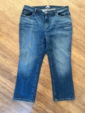 Eileen Fisher Straight Leg Crop Denim, 16W